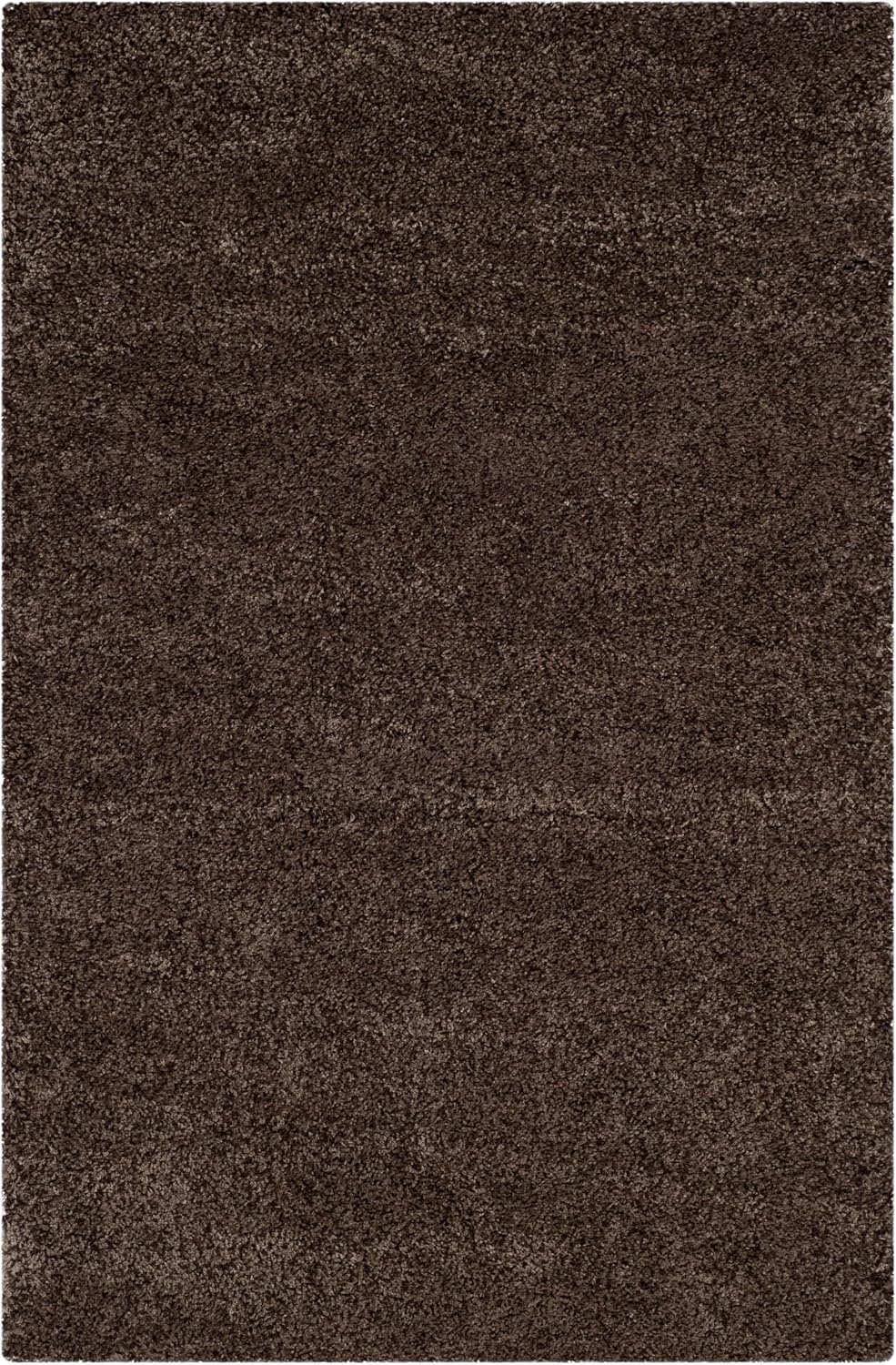 image:imageSAFAVIEH Santa Monica Shag Collection 8 x 10 Navy SGN725 Solid NonShedding Living Room Bedroom Dining Room Entryway Plush 2inch Thick Area RugMushroom