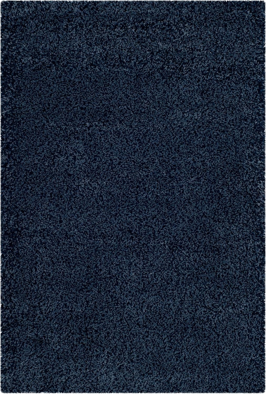 image:imageSAFAVIEH Santa Monica Shag Collection 8 x 10 Navy SGN725 Solid NonShedding Living Room Bedroom Dining Room Entryway Plush 2inch Thick Area RugNavy