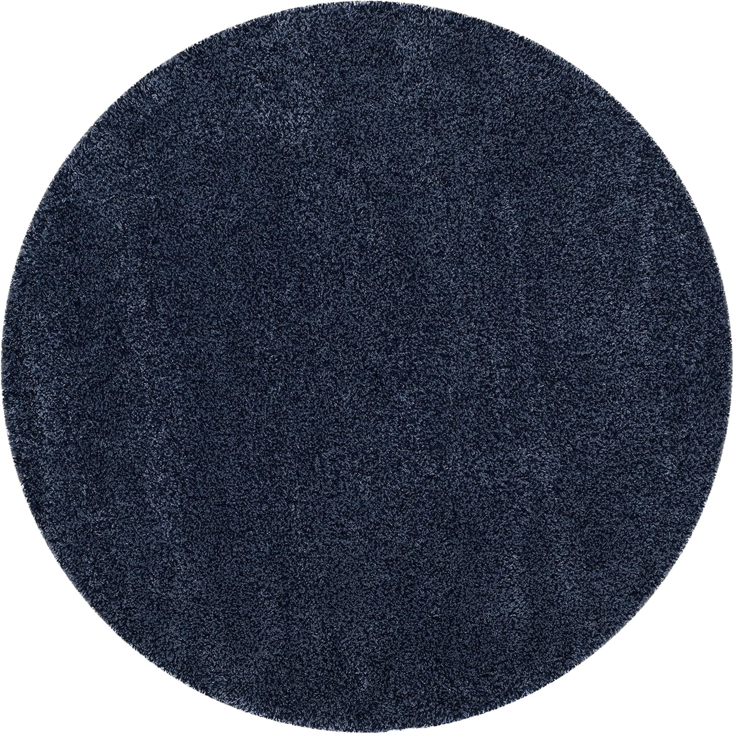 image:imageSAFAVIEH Santa Monica Shag Collection 8 x 10 Navy SGN725 Solid NonShedding Living Room Bedroom Dining Room Entryway Plush 2inch Thick Area RugNavy