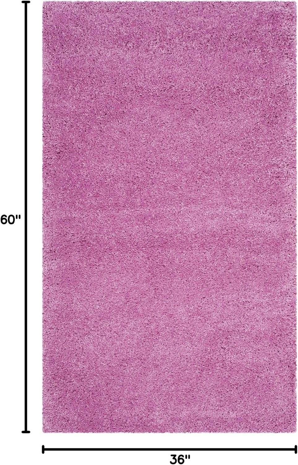 image:imageSAFAVIEH Santa Monica Shag Collection 8 x 10 Navy SGN725 Solid NonShedding Living Room Bedroom Dining Room Entryway Plush 2inch Thick Area RugPink