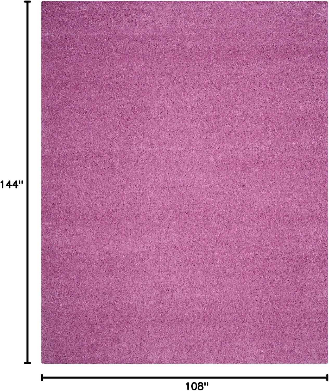 image:imageSAFAVIEH Santa Monica Shag Collection 8 x 10 Navy SGN725 Solid NonShedding Living Room Bedroom Dining Room Entryway Plush 2inch Thick Area RugPink