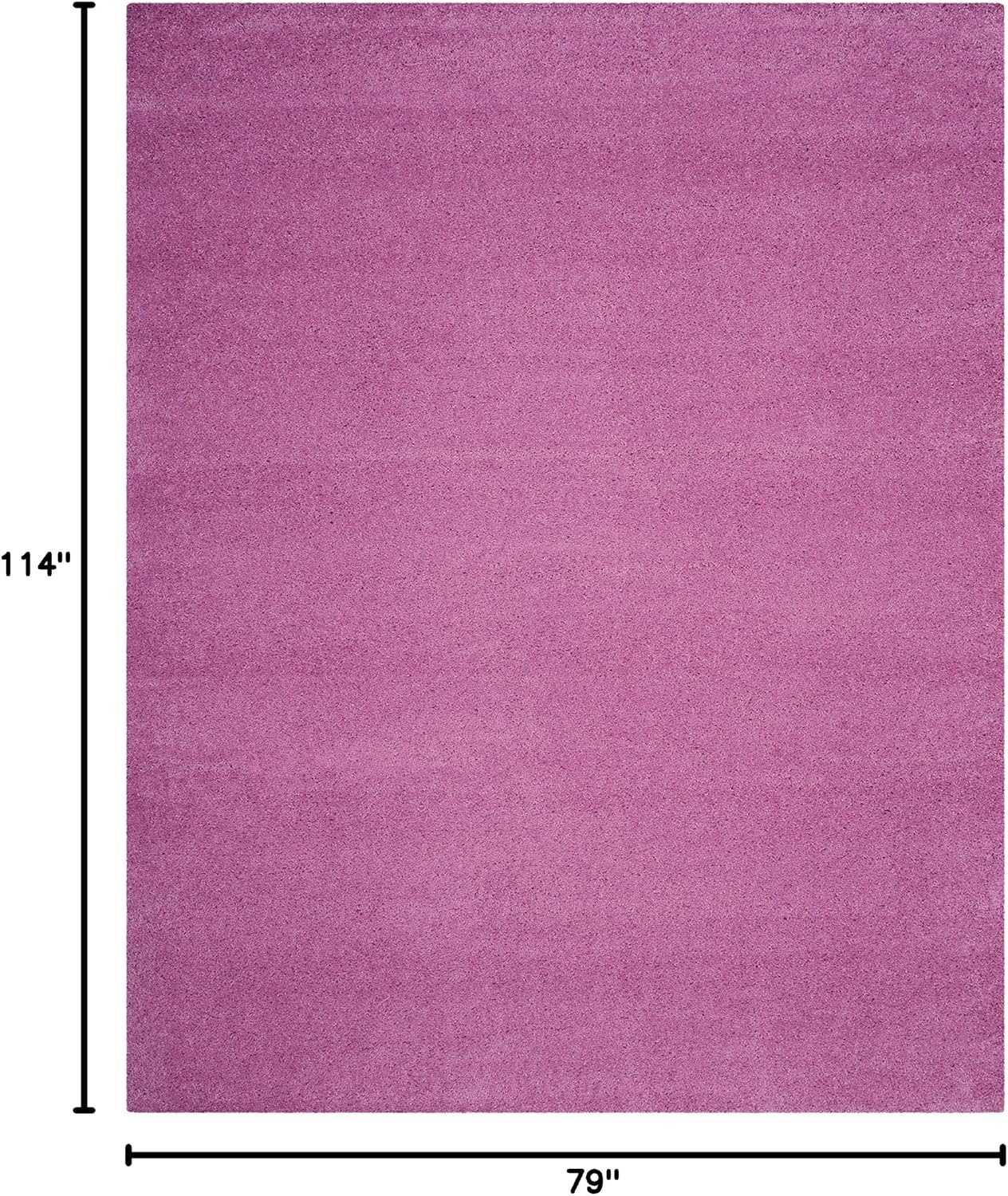 image:imageSAFAVIEH Santa Monica Shag Collection 8 x 10 Navy SGN725 Solid NonShedding Living Room Bedroom Dining Room Entryway Plush 2inch Thick Area RugPink