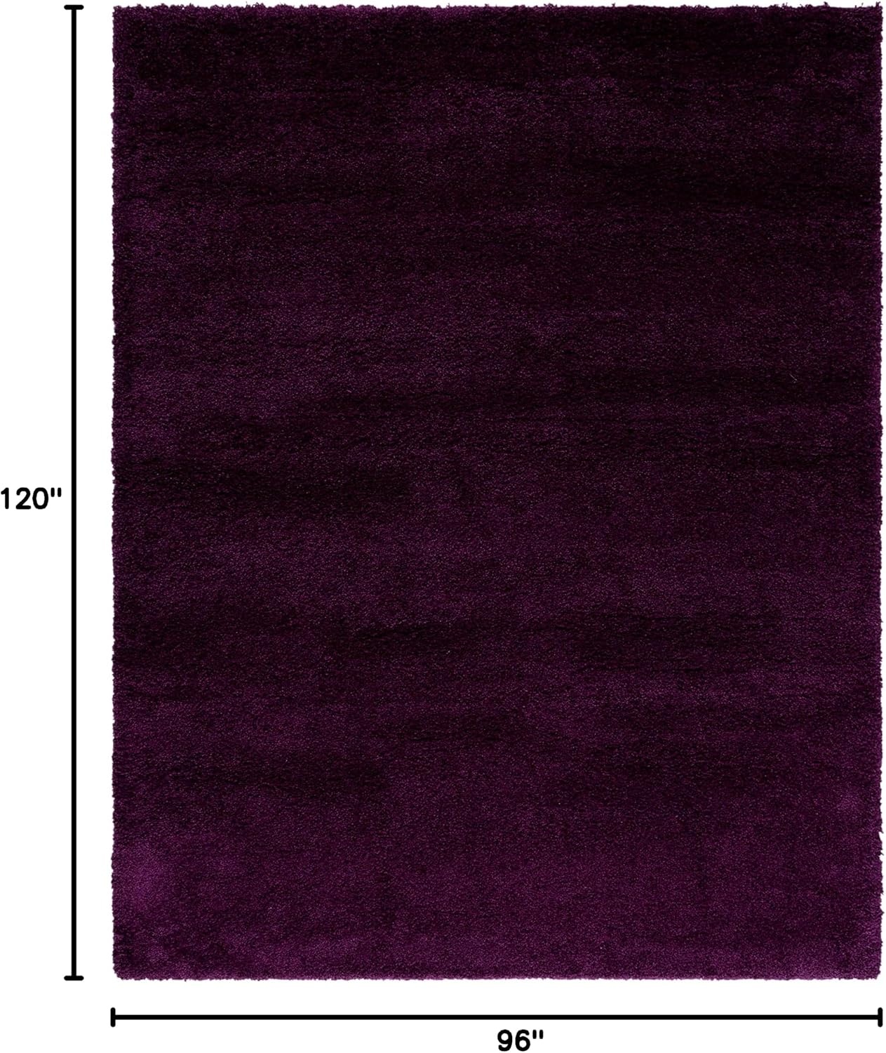 image:imageSAFAVIEH Santa Monica Shag Collection 8 x 10 Navy SGN725 Solid NonShedding Living Room Bedroom Dining Room Entryway Plush 2inch Thick Area RugPurple