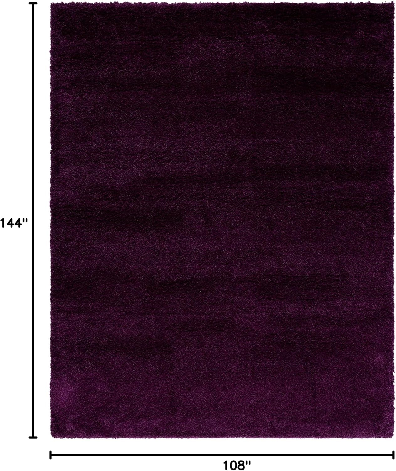 image:imageSAFAVIEH Santa Monica Shag Collection 8 x 10 Navy SGN725 Solid NonShedding Living Room Bedroom Dining Room Entryway Plush 2inch Thick Area RugPurple