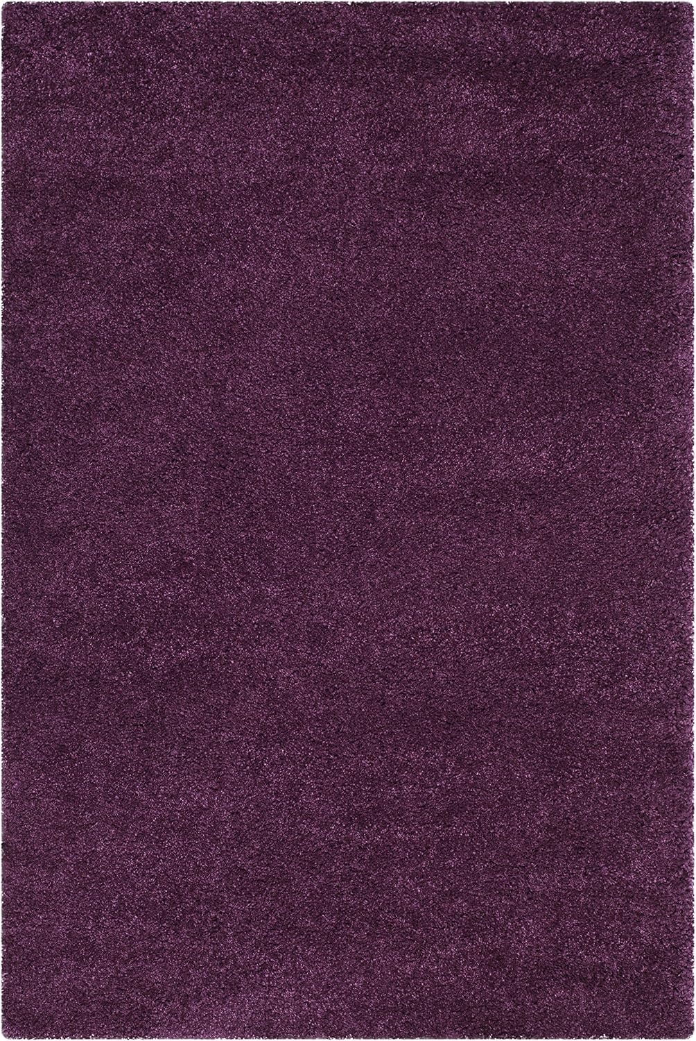 image:imageSAFAVIEH Santa Monica Shag Collection 8 x 10 Navy SGN725 Solid NonShedding Living Room Bedroom Dining Room Entryway Plush 2inch Thick Area RugPurple