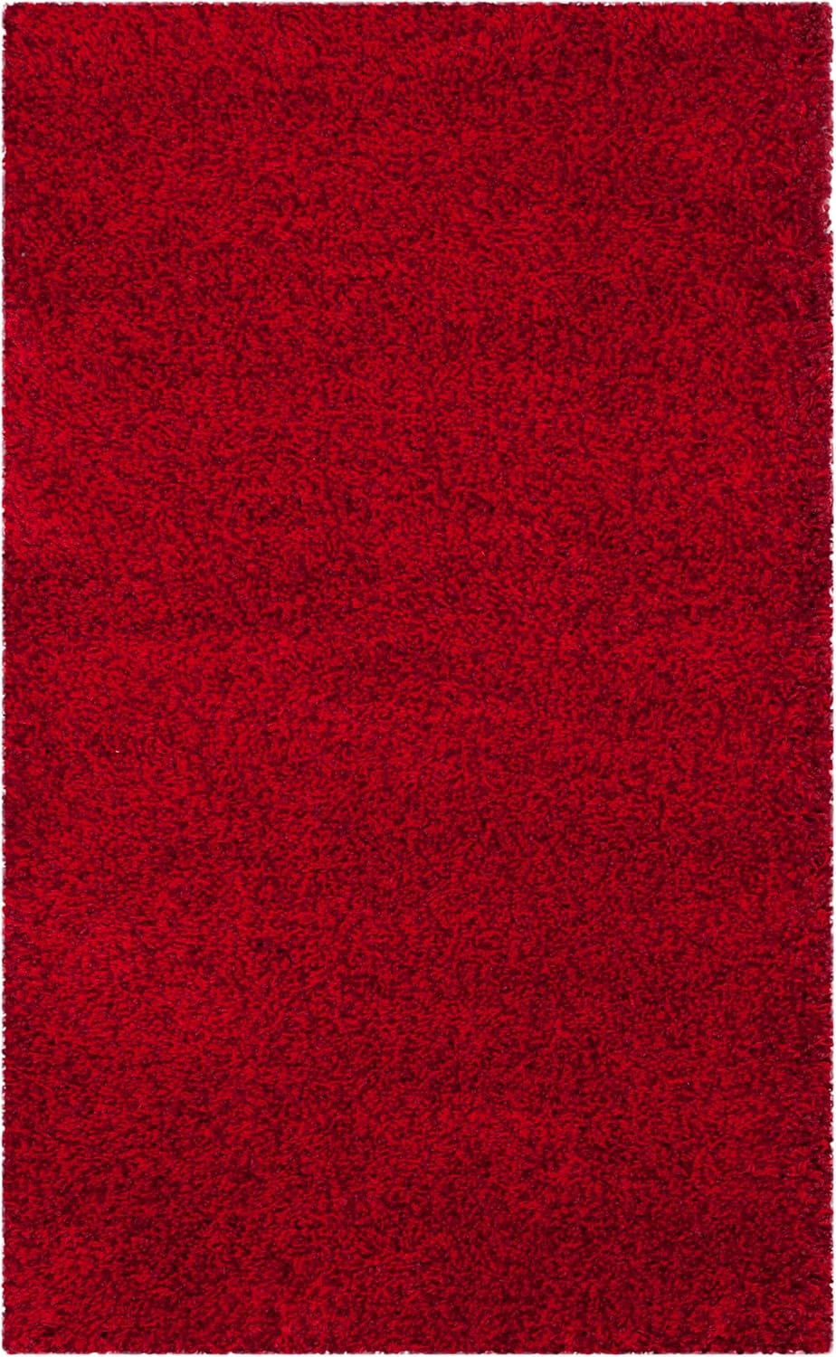 image:imageSAFAVIEH Santa Monica Shag Collection 8 x 10 Navy SGN725 Solid NonShedding Living Room Bedroom Dining Room Entryway Plush 2inch Thick Area RugRed