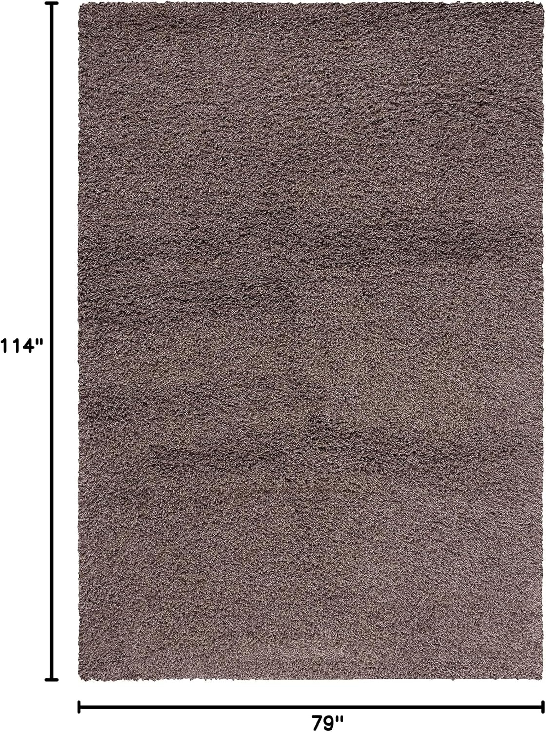 image:imageSAFAVIEH Santa Monica Shag Collection 8 x 10 Navy SGN725 Solid NonShedding Living Room Bedroom Dining Room Entryway Plush 2inch Thick Area RugTaupe