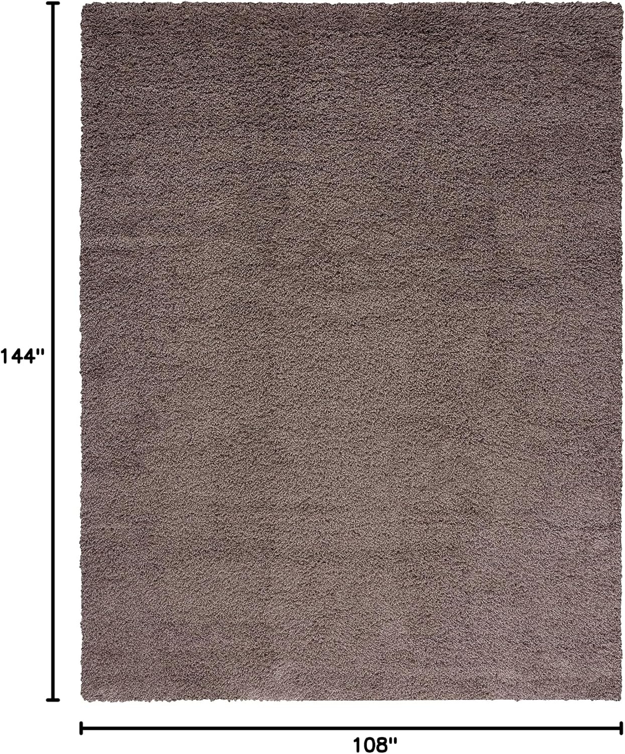 image:imageSAFAVIEH Santa Monica Shag Collection 8 x 10 Navy SGN725 Solid NonShedding Living Room Bedroom Dining Room Entryway Plush 2inch Thick Area RugTaupe