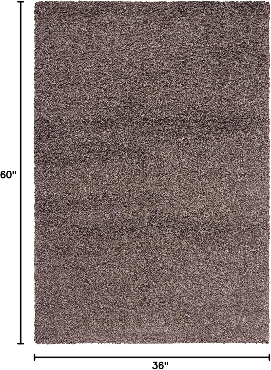 image:imageSAFAVIEH Santa Monica Shag Collection 8 x 10 Navy SGN725 Solid NonShedding Living Room Bedroom Dining Room Entryway Plush 2inch Thick Area RugTaupe