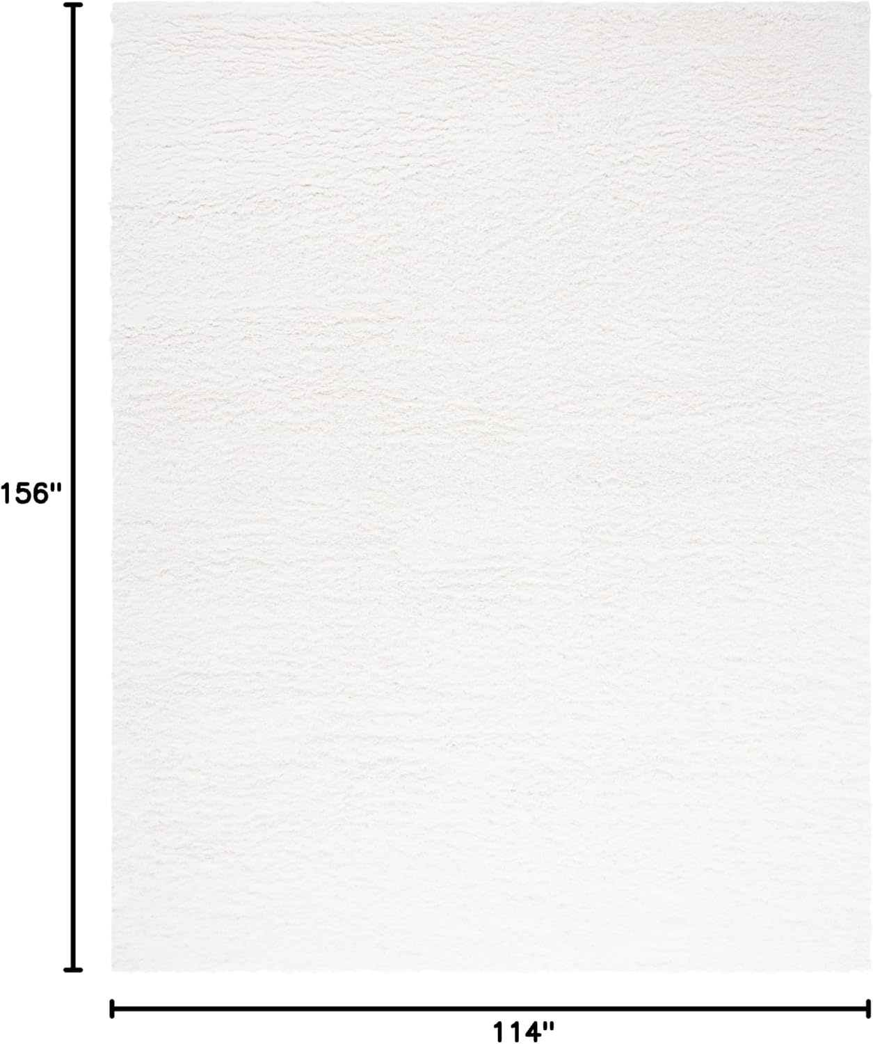 image:imageSAFAVIEH Santa Monica Shag Collection 8 x 10 Navy SGN725 Solid NonShedding Living Room Bedroom Dining Room Entryway Plush 2inch Thick Area RugWhite