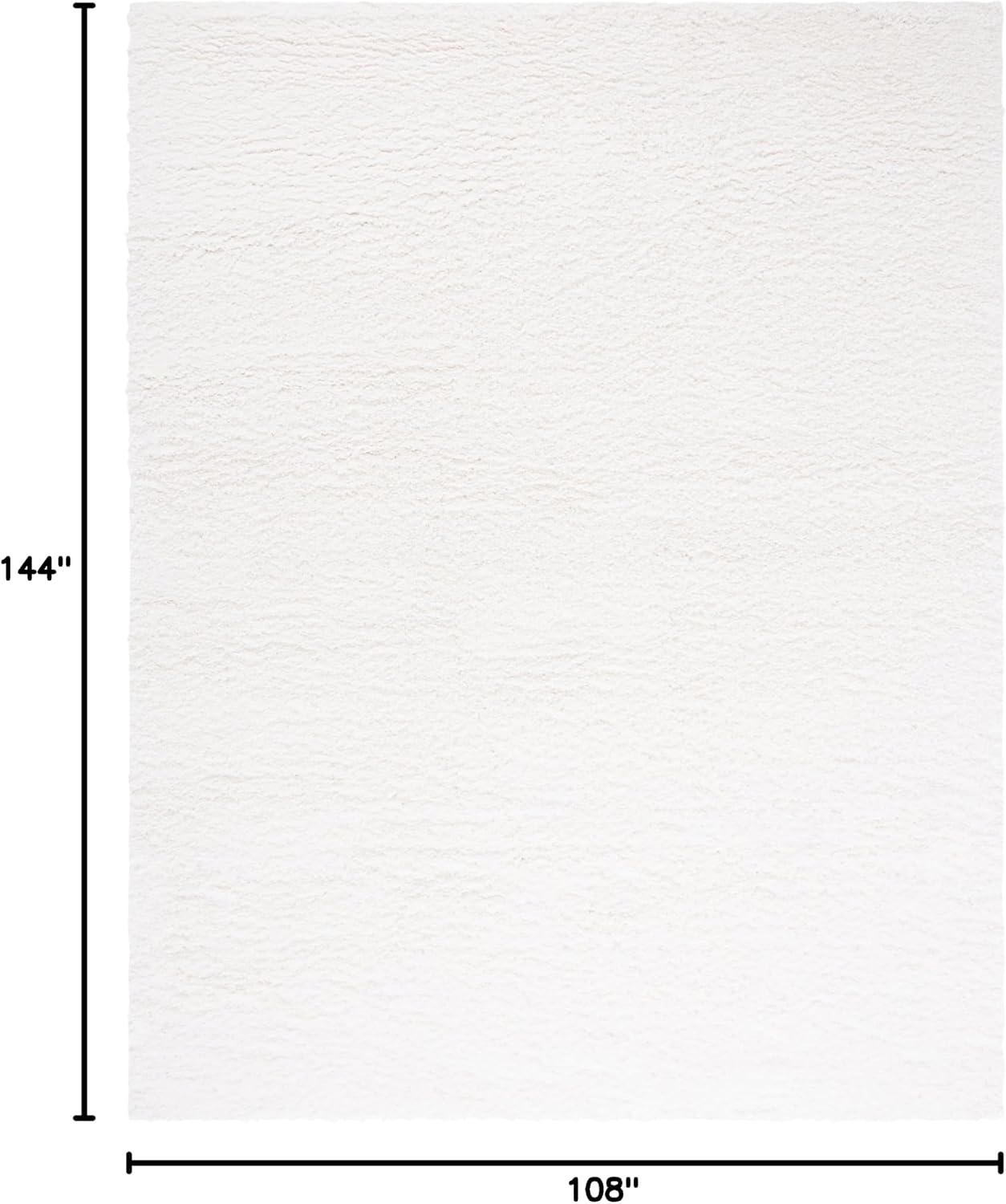 image:imageSAFAVIEH Santa Monica Shag Collection 8 x 10 Navy SGN725 Solid NonShedding Living Room Bedroom Dining Room Entryway Plush 2inch Thick Area RugWhite