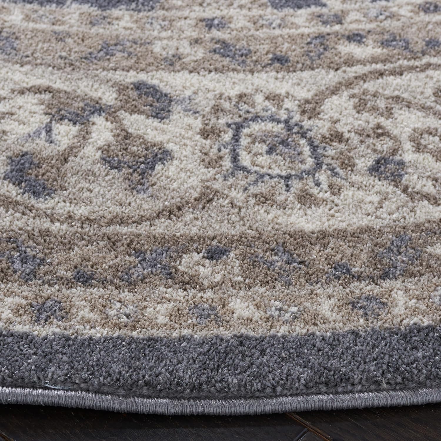 image:imageSAFAVIEH Sofia Collection Area Rug 9 x 12 Blue amp Beige Vintage Oriental Distressed Design NonShedding amp Easy Care Ideal for High Traffic Areas in Living Room Bedroom SOF378CDark GreyBeige