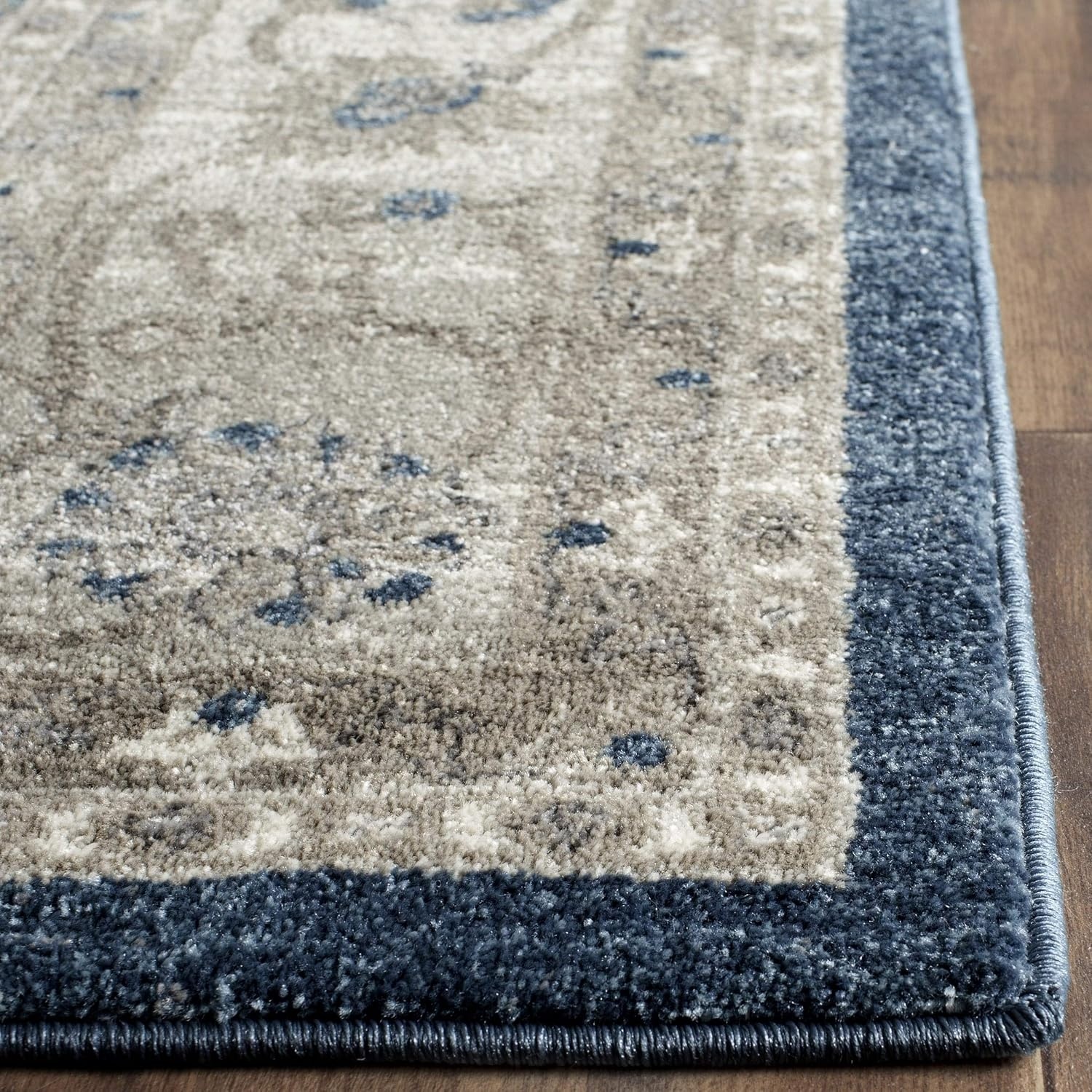 image:imageSAFAVIEH Sofia Collection Area Rug 9 x 12 Blue amp Beige Vintage Oriental Distressed Design NonShedding amp Easy Care Ideal for High Traffic Areas in Living Room Bedroom SOF378CBlueBeige