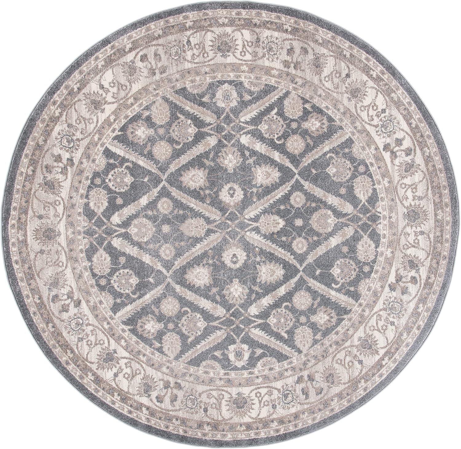 image:imageSAFAVIEH Sofia Collection Area Rug 9 x 12 Blue amp Beige Vintage Oriental Distressed Design NonShedding amp Easy Care Ideal for High Traffic Areas in Living Room Bedroom SOF378CDark GreyBeige