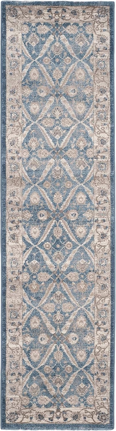 image:imageSAFAVIEH Sofia Collection Area Rug 9 x 12 Blue amp Beige Vintage Oriental Distressed Design NonShedding amp Easy Care Ideal for High Traffic Areas in Living Room Bedroom SOF378CBlueBeige