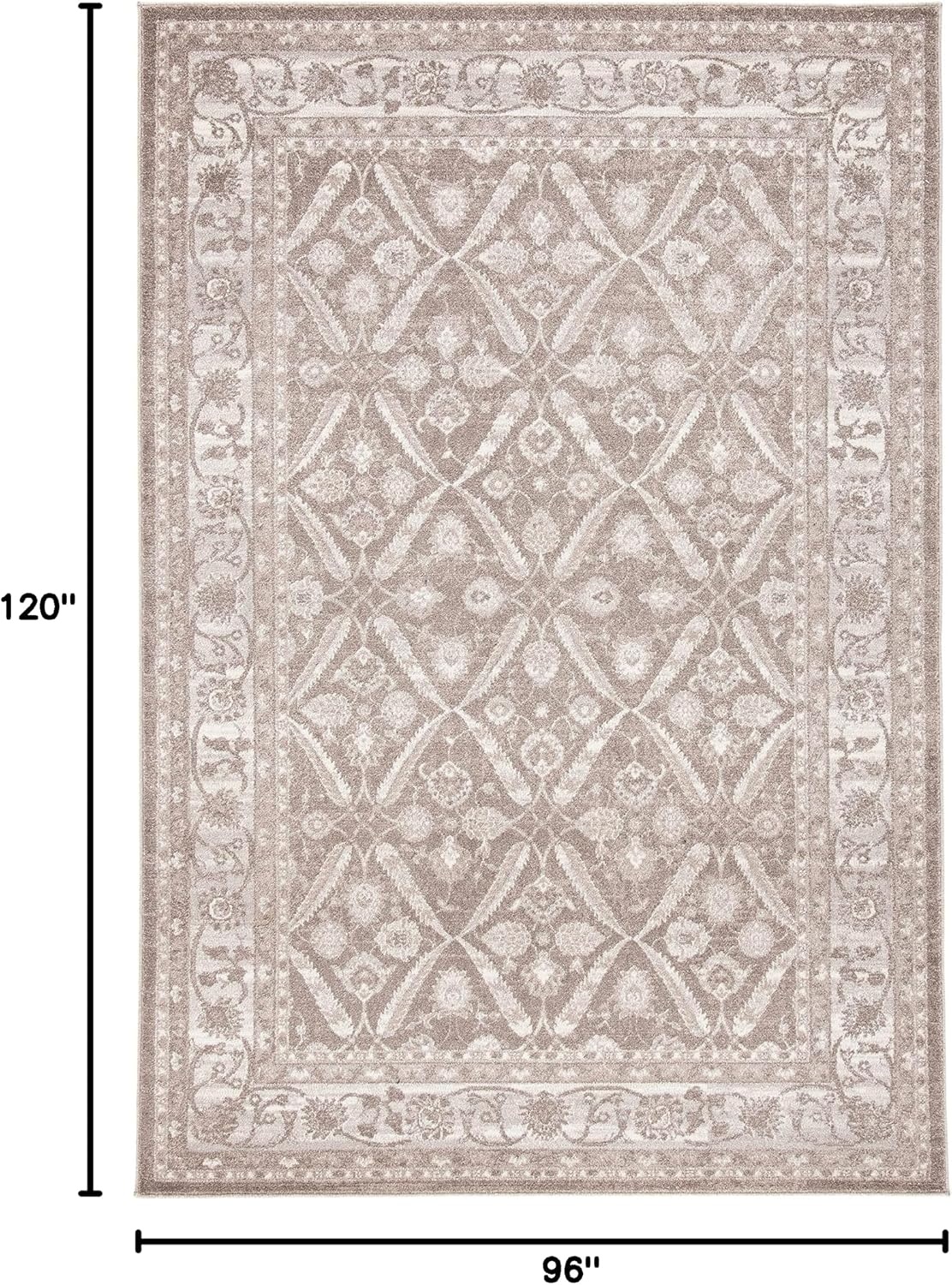 image:imageSAFAVIEH Sofia Collection Area Rug 9 x 12 Blue amp Beige Vintage Oriental Distressed Design NonShedding amp Easy Care Ideal for High Traffic Areas in Living Room Bedroom SOF378CTanBeige