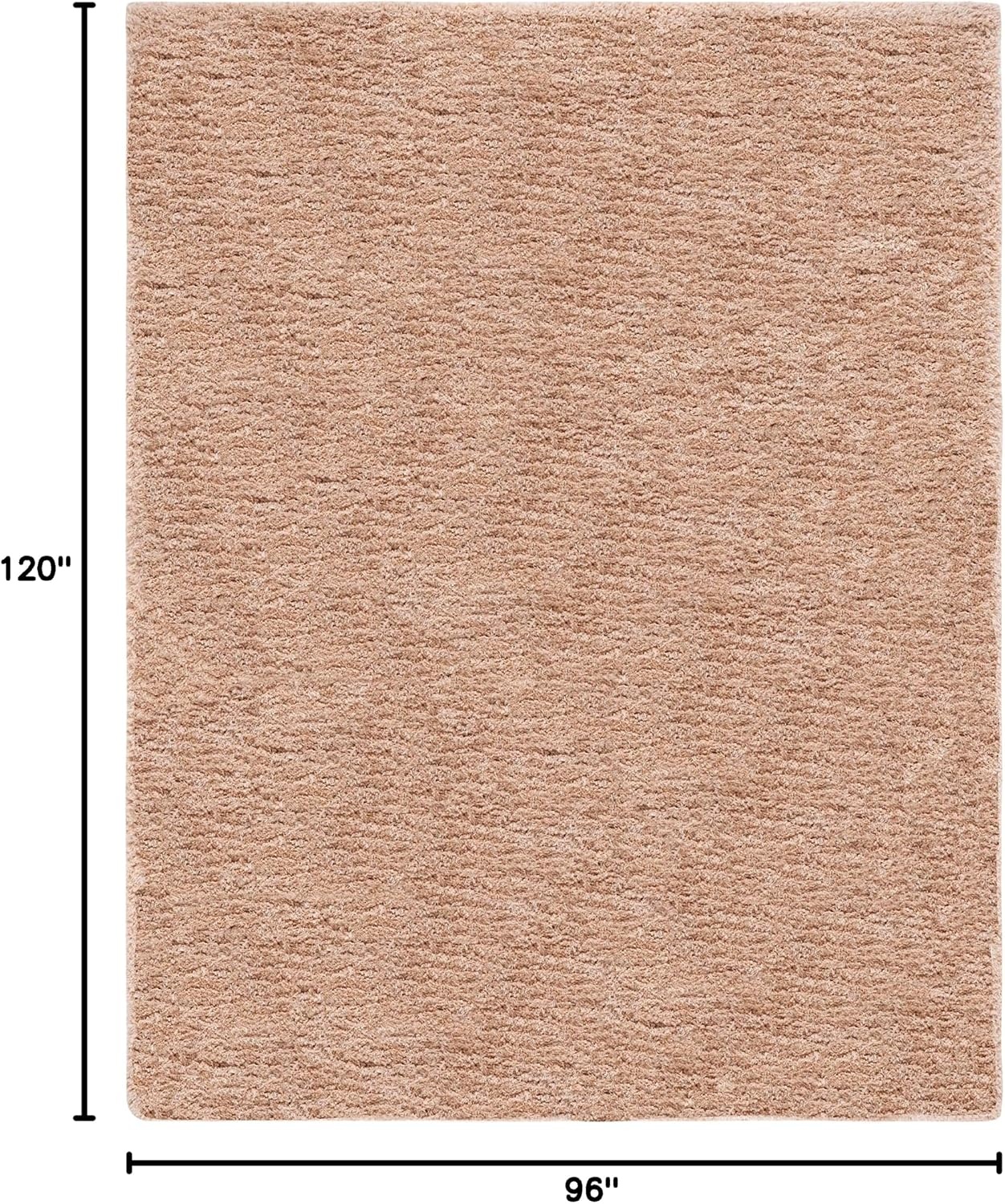 image:imageSAFAVIEH Supreme Shag Collection 8 x 10 Light Blue SGS621D Handmade Solid 15inch Thick Area RugBeige
