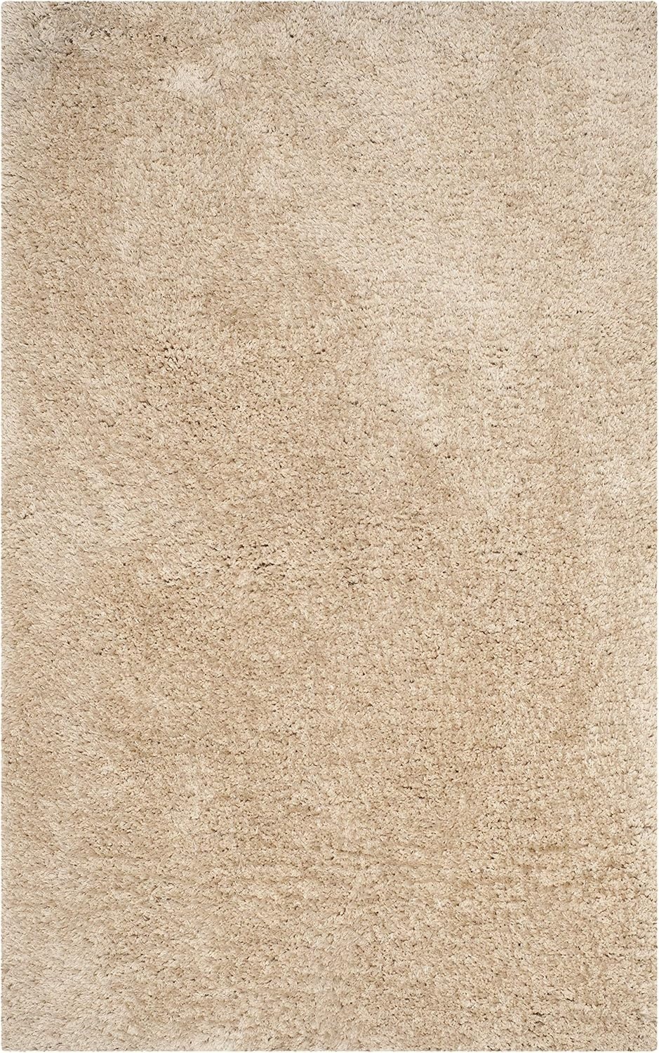 image:imageSAFAVIEH Supreme Shag Collection 8 x 10 Light Blue SGS621D Handmade Solid 15inch Thick Area RugBeige