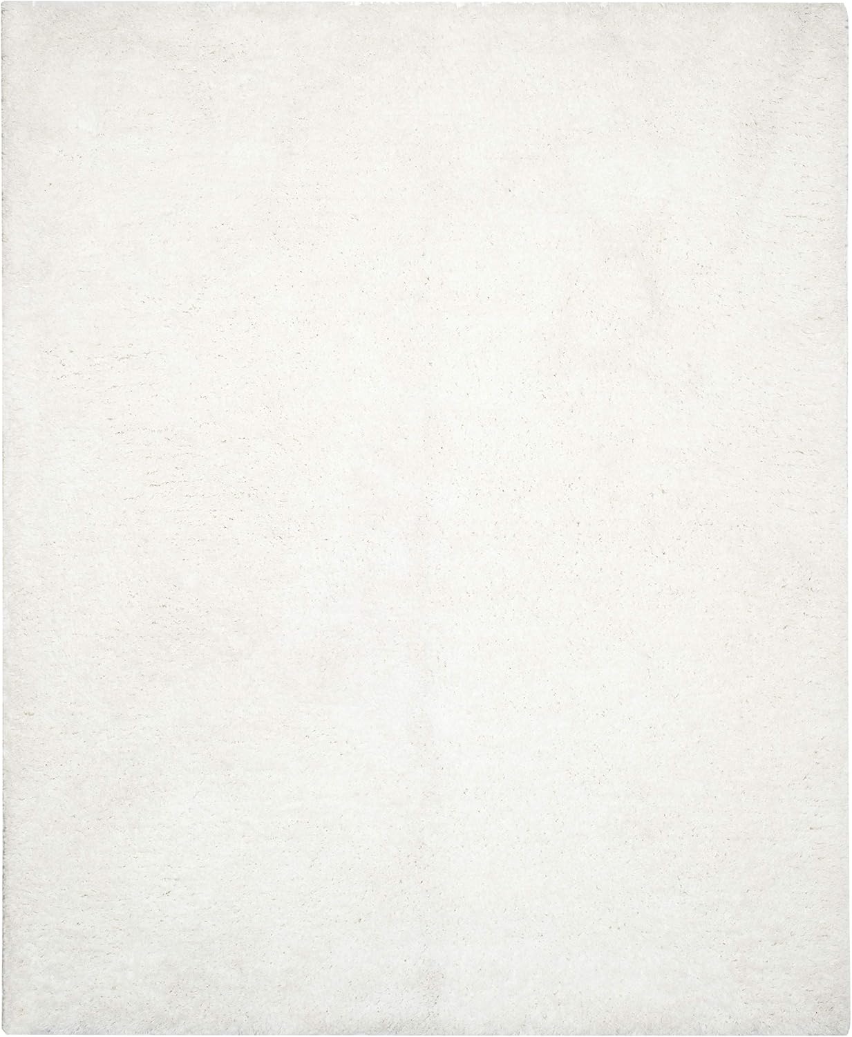 image:imageSAFAVIEH Supreme Shag Collection 8 x 10 Light Blue SGS621D Handmade Solid 15inch Thick Area RugIvory