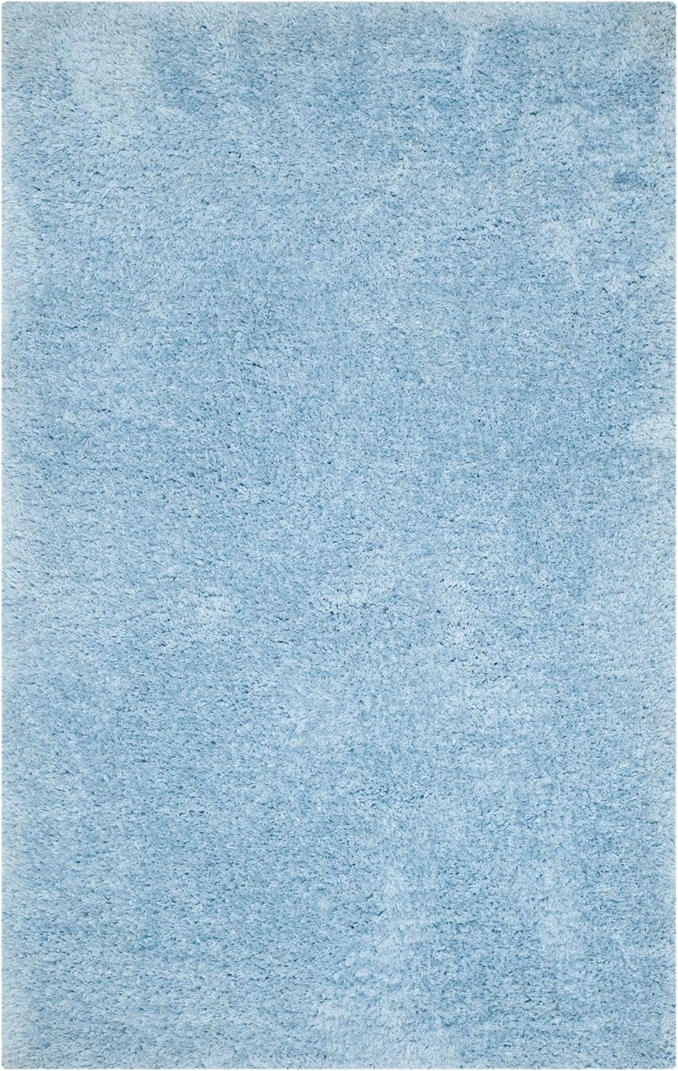 image:imageSAFAVIEH Supreme Shag Collection 8 x 10 Light Blue SGS621D Handmade Solid 15inch Thick Area RugLight Blue