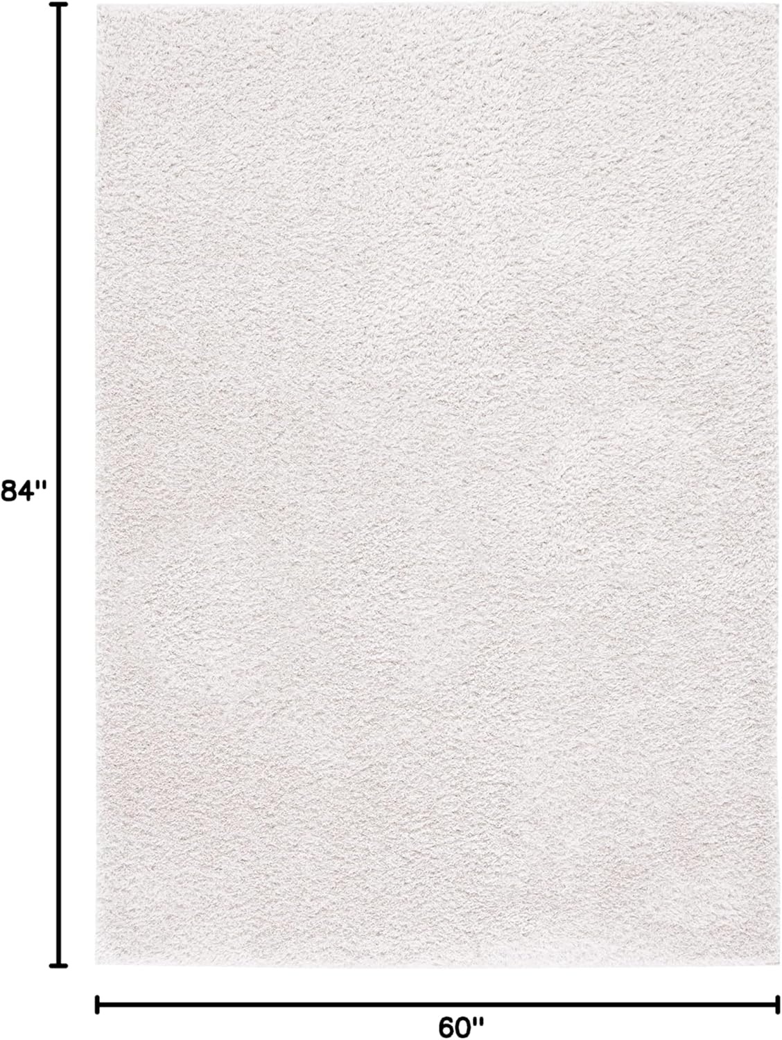 image:imageSAFAVIEH Tahoe Shag Collection Area Rug 9 x 12 Beige Solid Design NonShedding amp Easy Care 12inch Thick Ideal for High Traffic Areas in Living Room Bedroom THO670BSilver