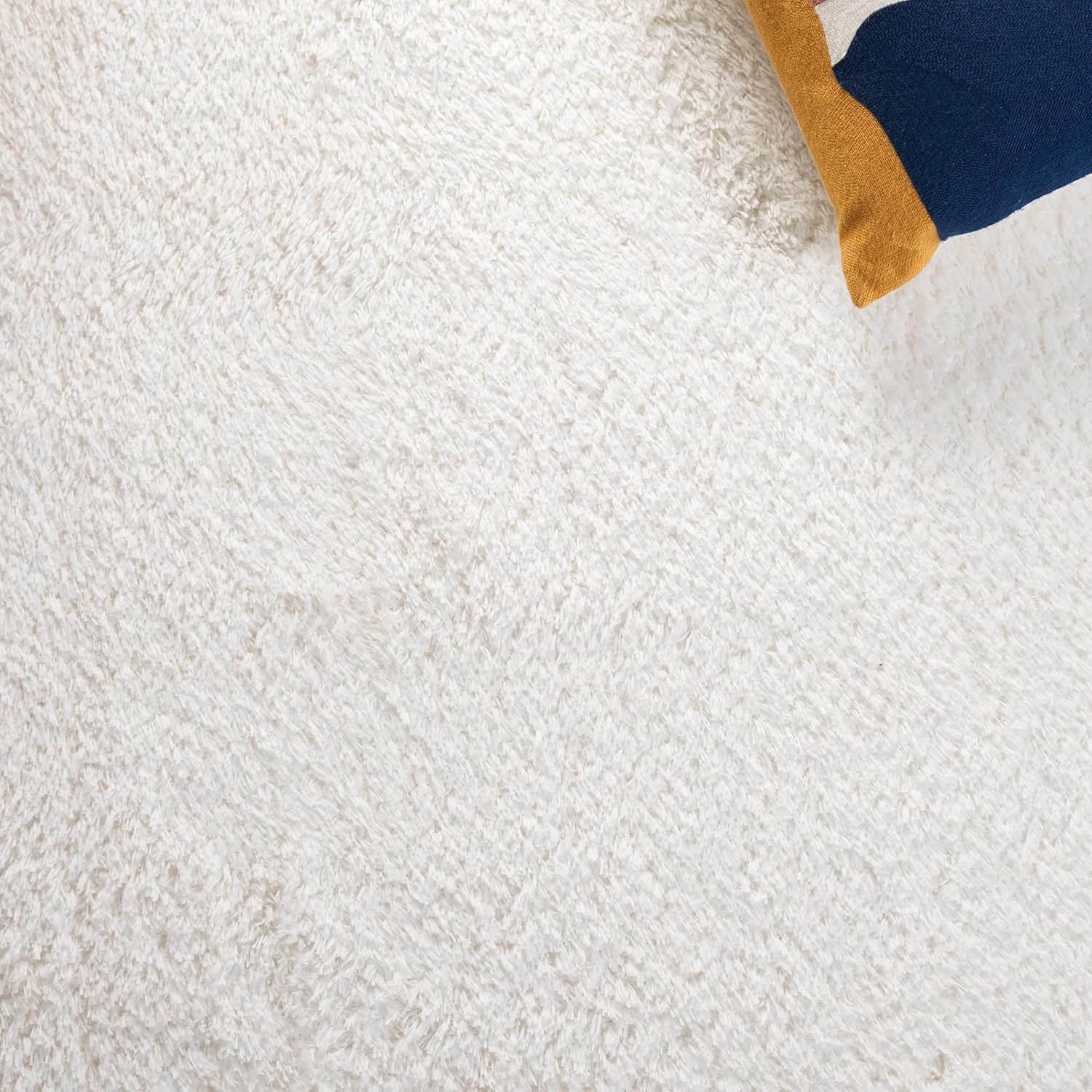 image:imageSAFAVIEH Tahoe Shag Collection Area Rug 9 x 12 Beige Solid Design NonShedding amp Easy Care 12inch Thick Ideal for High Traffic Areas in Living Room Bedroom THO670BWhite