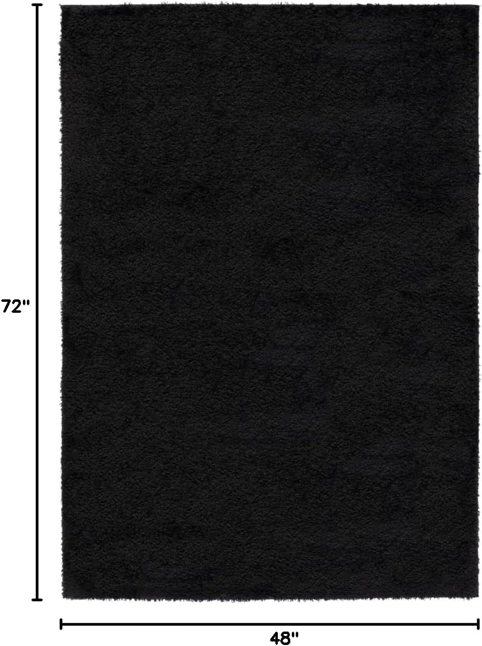 image:imageSAFAVIEH Tahoe Shag Collection Area Rug 9 x 12 Beige Solid Design NonShedding amp Easy Care 12inch Thick Ideal for High Traffic Areas in Living Room Bedroom THO670BBlack