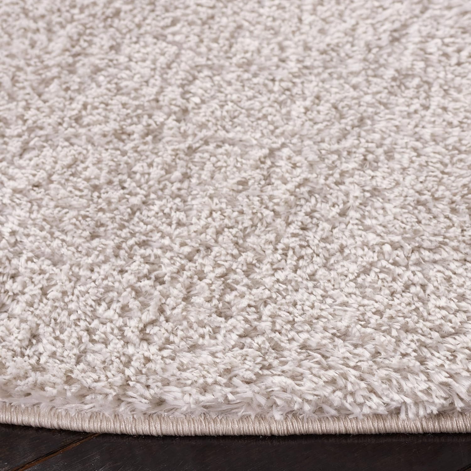 image:imageSAFAVIEH Tahoe Shag Collection Area Rug 9 x 12 Beige Solid Design NonShedding amp Easy Care 12inch Thick Ideal for High Traffic Areas in Living Room Bedroom THO670BSilver