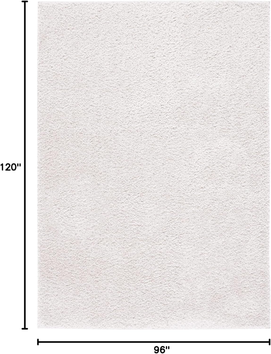 image:imageSAFAVIEH Tahoe Shag Collection Area Rug 9 x 12 Beige Solid Design NonShedding amp Easy Care 12inch Thick Ideal for High Traffic Areas in Living Room Bedroom THO670BSilver