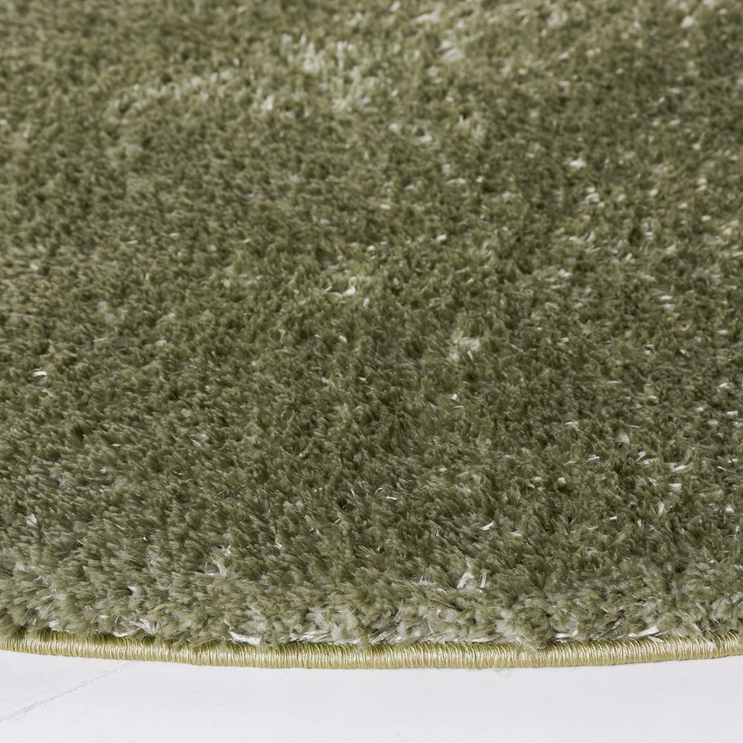 image:imageSAFAVIEH Tahoe Shag Collection Area Rug 9 x 12 Beige Solid Design NonShedding amp Easy Care 12inch Thick Ideal for High Traffic Areas in Living Room Bedroom THO670BSage