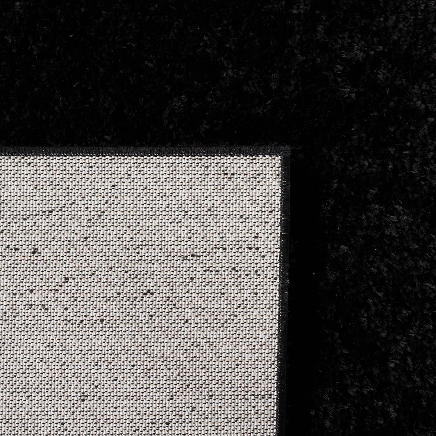image:imageSAFAVIEH Tahoe Shag Collection Area Rug 9 x 12 Beige Solid Design NonShedding amp Easy Care 12inch Thick Ideal for High Traffic Areas in Living Room Bedroom THO670BBlack