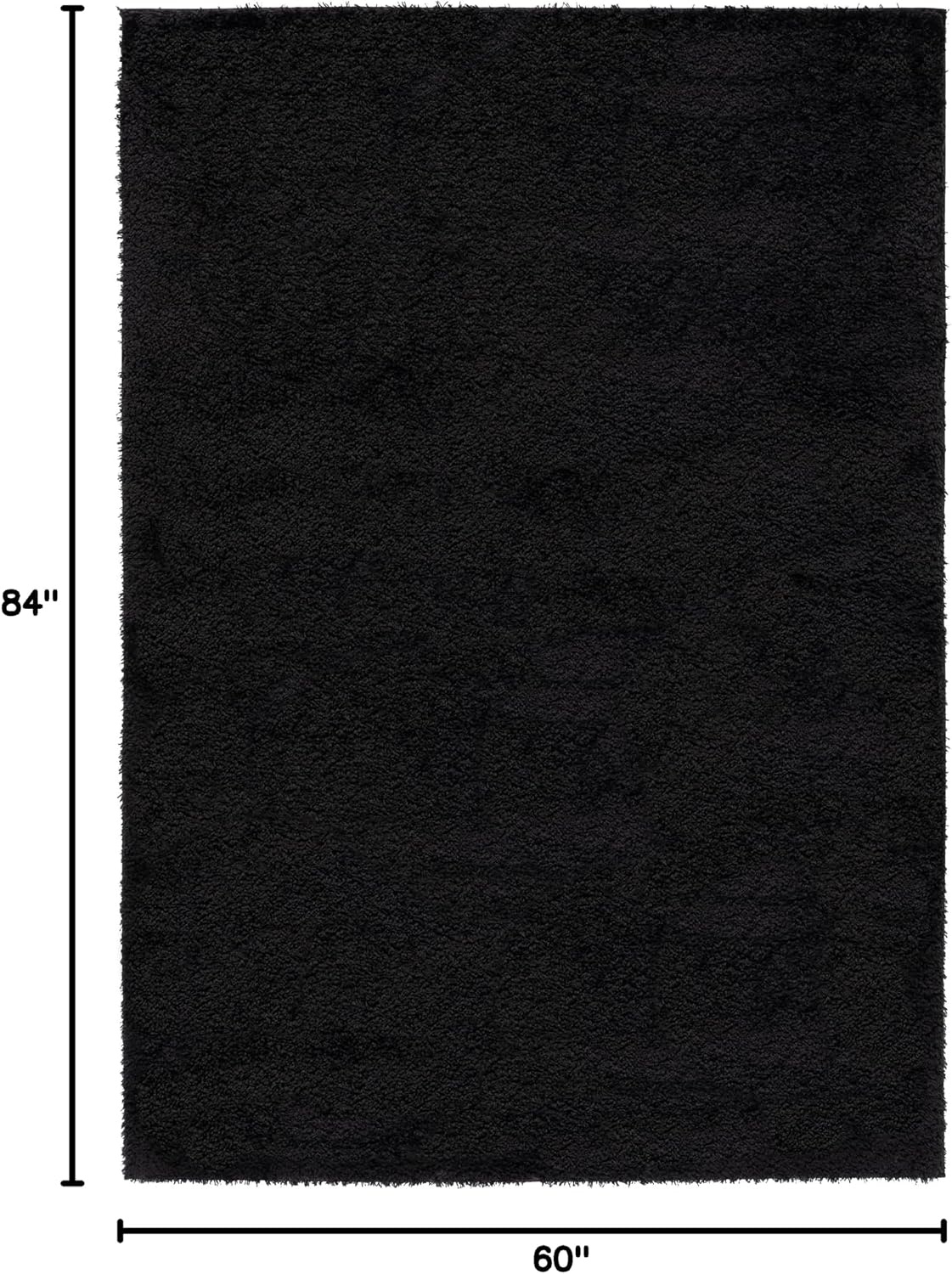 image:imageSAFAVIEH Tahoe Shag Collection Area Rug 9 x 12 Beige Solid Design NonShedding amp Easy Care 12inch Thick Ideal for High Traffic Areas in Living Room Bedroom THO670BBlack