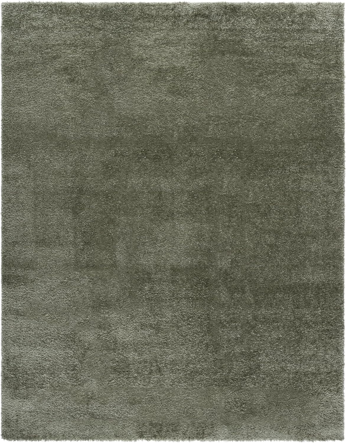 image:imageSAFAVIEH Tahoe Shag Collection Area Rug 9 x 12 Beige Solid Design NonShedding amp Easy Care 12inch Thick Ideal for High Traffic Areas in Living Room Bedroom THO670BSage