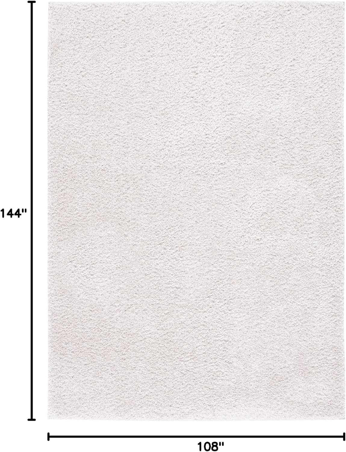 image:imageSAFAVIEH Tahoe Shag Collection Area Rug 9 x 12 Beige Solid Design NonShedding amp Easy Care 12inch Thick Ideal for High Traffic Areas in Living Room Bedroom THO670BSilver