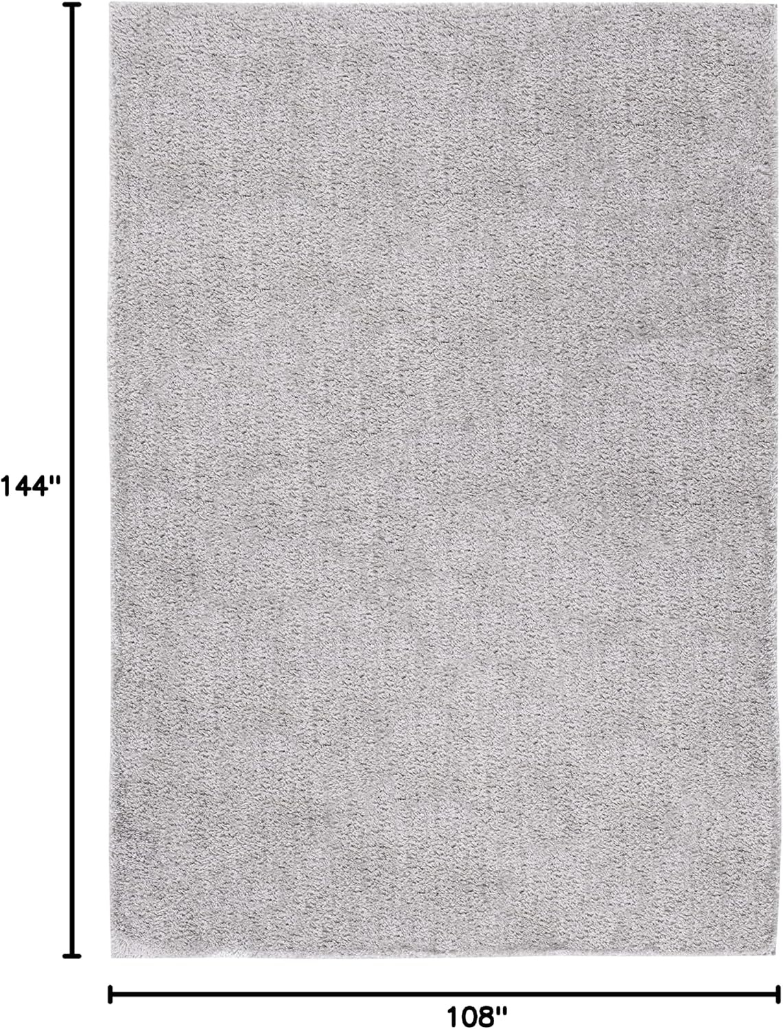 image:imageSAFAVIEH Tahoe Shag Collection Area Rug 9 x 12 Beige Solid Design NonShedding amp Easy Care 12inch Thick Ideal for High Traffic Areas in Living Room Bedroom THO670BGrey