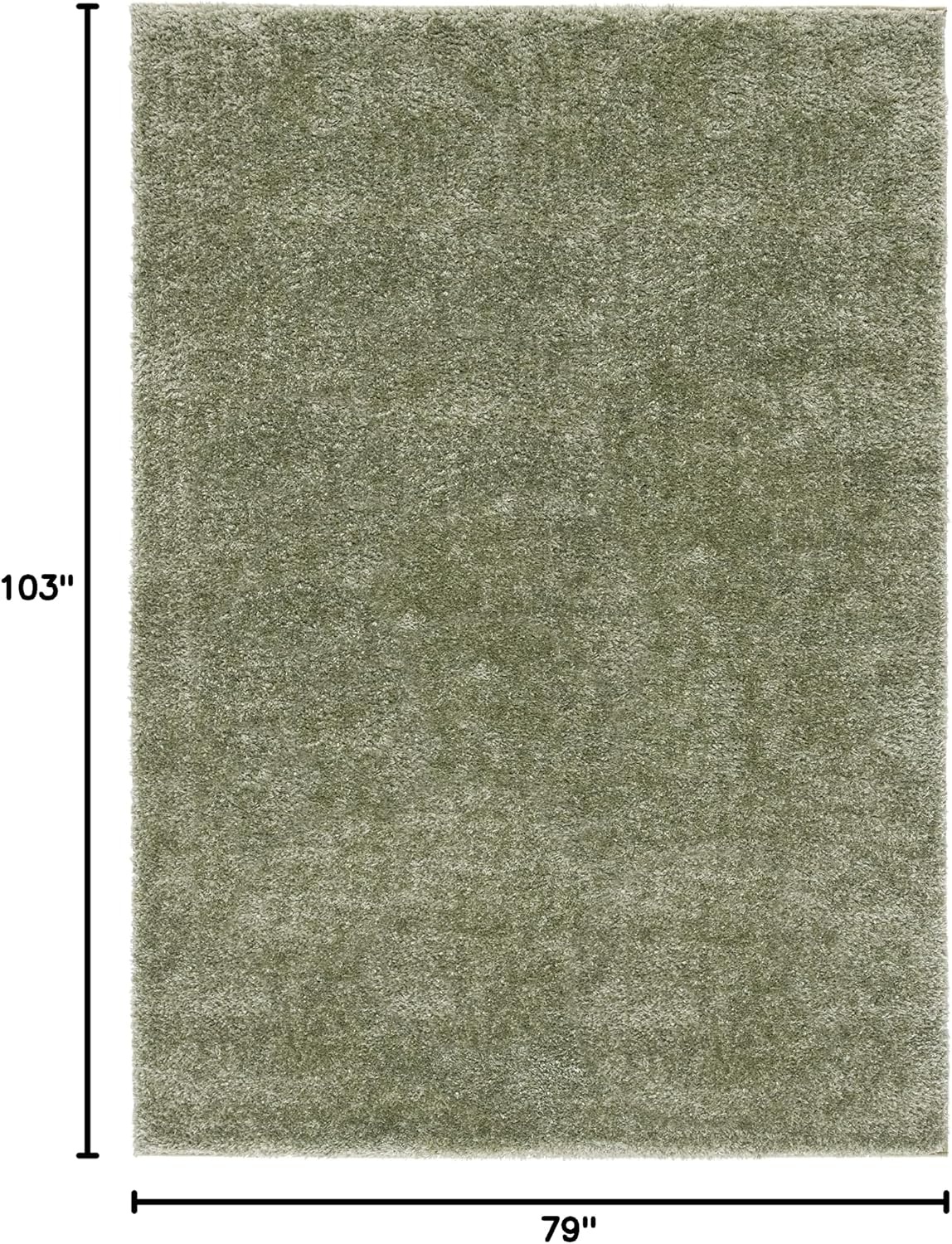 image:imageSAFAVIEH Tahoe Shag Collection Area Rug 9 x 12 Beige Solid Design NonShedding amp Easy Care 12inch Thick Ideal for High Traffic Areas in Living Room Bedroom THO670BSage