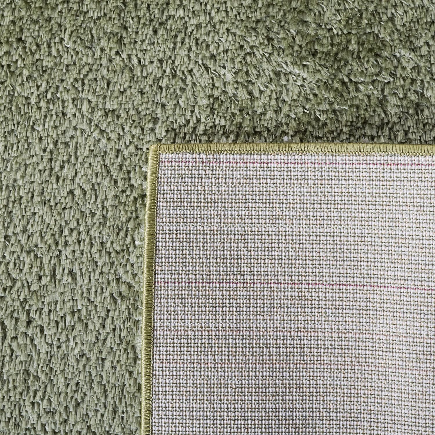 image:imageSAFAVIEH Tahoe Shag Collection Area Rug 9 x 12 Beige Solid Design NonShedding amp Easy Care 12inch Thick Ideal for High Traffic Areas in Living Room Bedroom THO670BSage