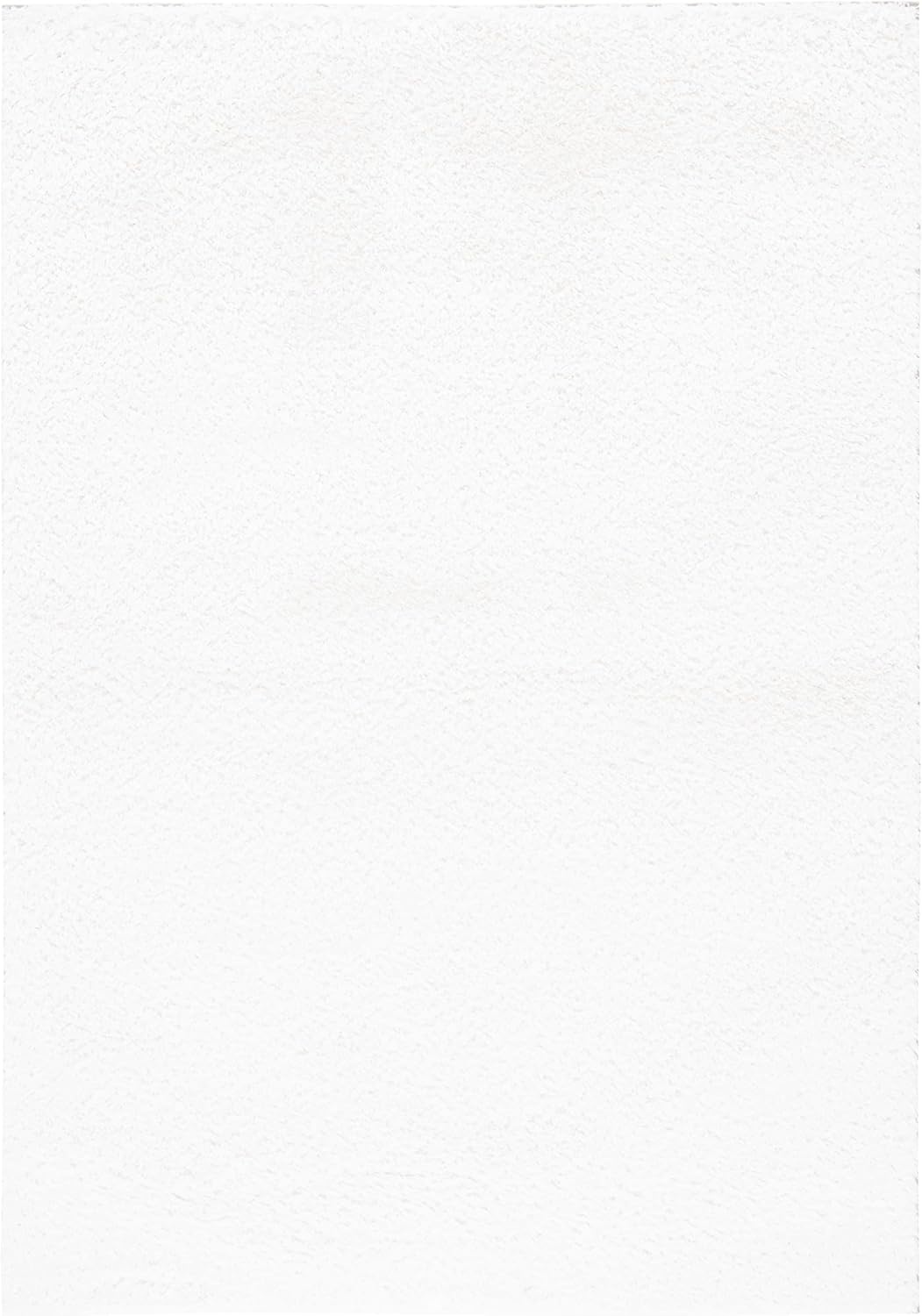 image:imageSAFAVIEH Tahoe Shag Collection Area Rug 9 x 12 Beige Solid Design NonShedding amp Easy Care 12inch Thick Ideal for High Traffic Areas in Living Room Bedroom THO670BWhite