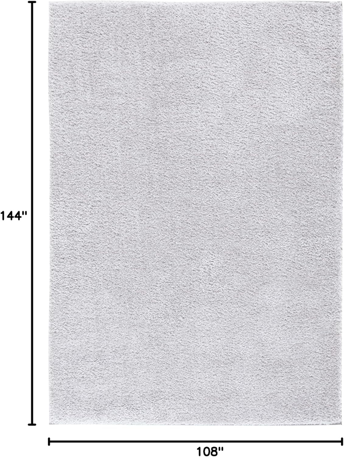image:imageSAFAVIEH Tahoe Shag Collection Area Rug 9 x 12 Beige Solid Design NonShedding amp Easy Care 12inch Thick Ideal for High Traffic Areas in Living Room Bedroom THO670BLight Grey