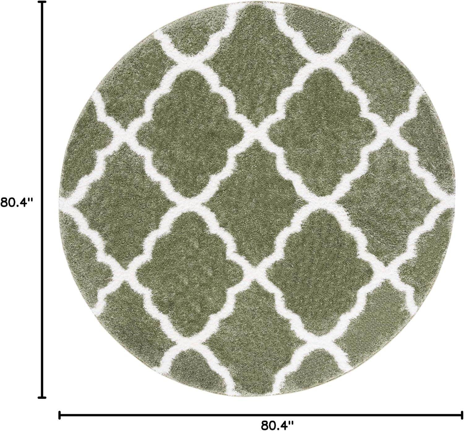 image:imageSAFAVIEH Tahoe Shag Collection Area Rug 9 x 12 Black amp White Trellis Design NonShedding amp Easy Care 12inch Thick Ideal for High Traffic Areas in Living Room Bedroom THO675ZSageWhite