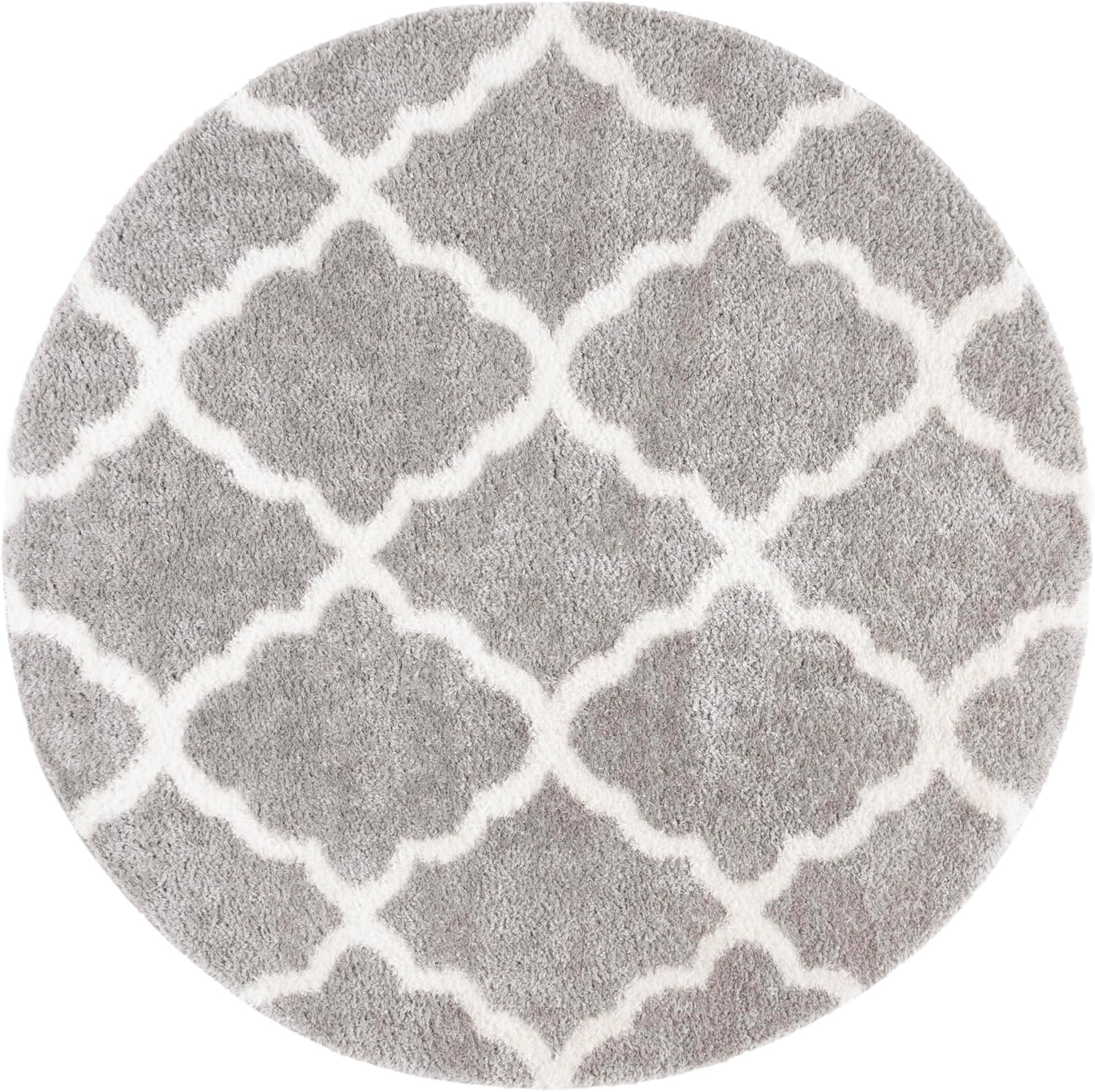 image:imageSAFAVIEH Tahoe Shag Collection Area Rug 9 x 12 Black amp White Trellis Design NonShedding amp Easy Care 12inch Thick Ideal for High Traffic Areas in Living Room Bedroom THO675ZGreyWhite