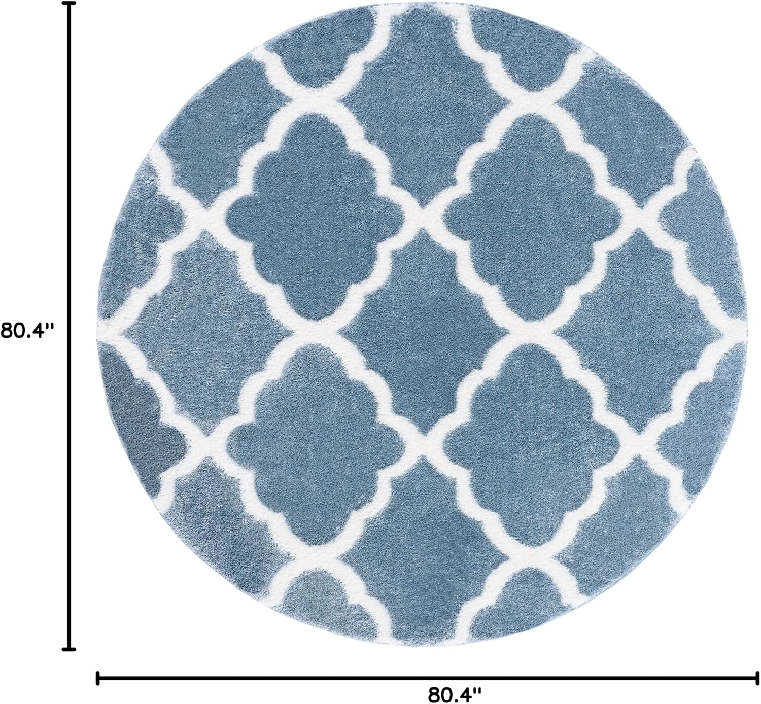 image:imageSAFAVIEH Tahoe Shag Collection Area Rug 9 x 12 Black amp White Trellis Design NonShedding amp Easy Care 12inch Thick Ideal for High Traffic Areas in Living Room Bedroom THO675ZBlueWhite