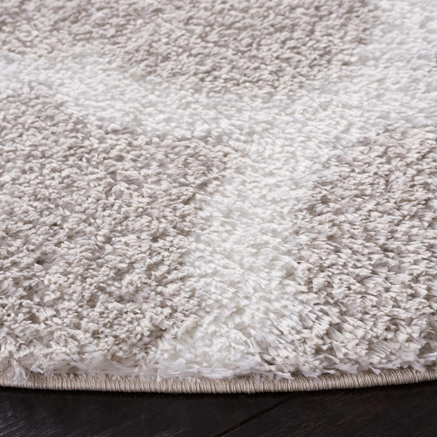image:imageSAFAVIEH Tahoe Shag Collection Area Rug 9 x 12 Black amp White Trellis Design NonShedding amp Easy Care 12inch Thick Ideal for High Traffic Areas in Living Room Bedroom THO675ZSilverWhite