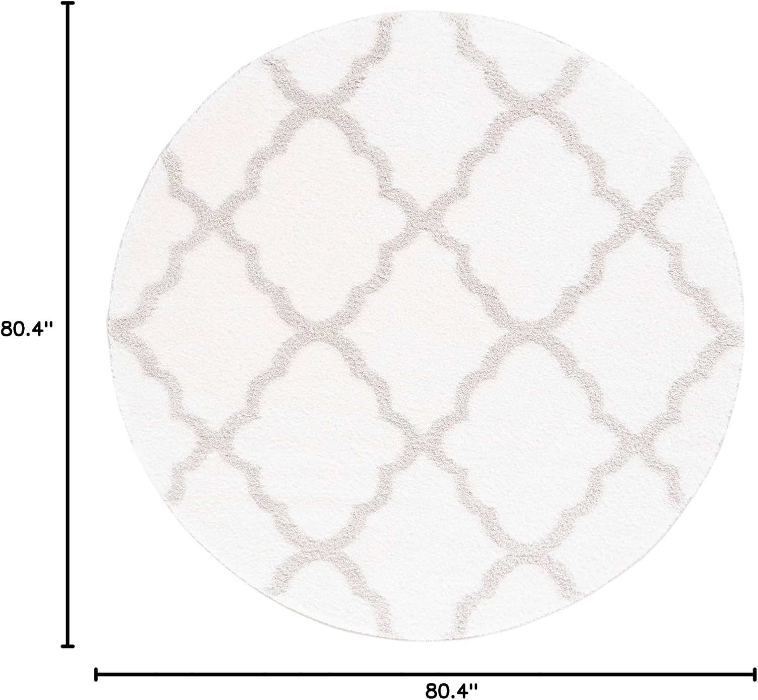 image:imageSAFAVIEH Tahoe Shag Collection Area Rug 9 x 12 Black amp White Trellis Design NonShedding amp Easy Care 12inch Thick Ideal for High Traffic Areas in Living Room Bedroom THO675ZWhiteSilver