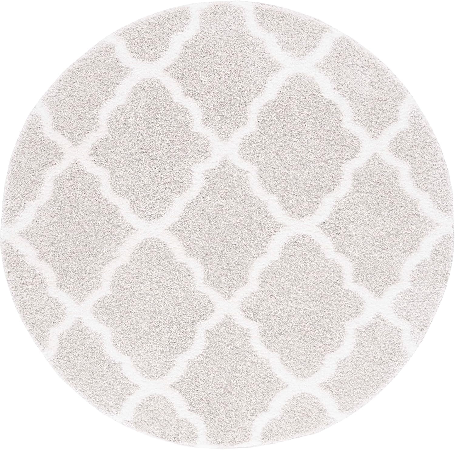 image:imageSAFAVIEH Tahoe Shag Collection Area Rug 9 x 12 Black amp White Trellis Design NonShedding amp Easy Care 12inch Thick Ideal for High Traffic Areas in Living Room Bedroom THO675ZSilverWhite
