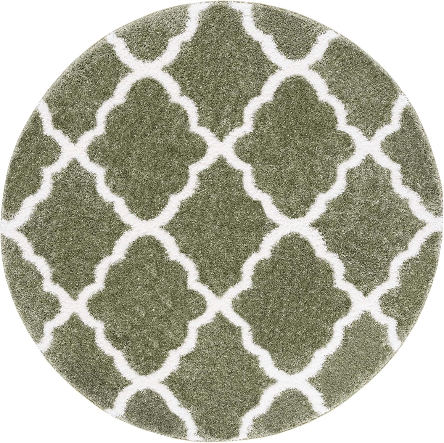 image:imageSAFAVIEH Tahoe Shag Collection Area Rug 9 x 12 Black amp White Trellis Design NonShedding amp Easy Care 12inch Thick Ideal for High Traffic Areas in Living Room Bedroom THO675ZSageWhite