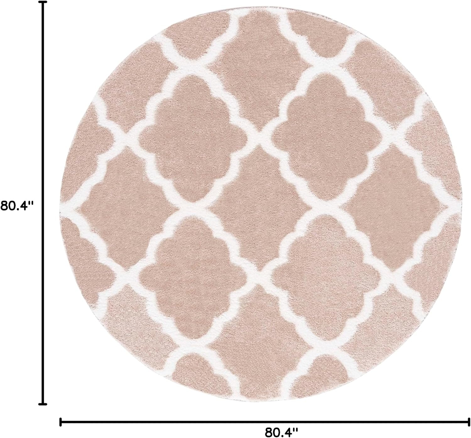 image:imageSAFAVIEH Tahoe Shag Collection Area Rug 9 x 12 Black amp White Trellis Design NonShedding amp Easy Care 12inch Thick Ideal for High Traffic Areas in Living Room Bedroom THO675ZBeigeWhite