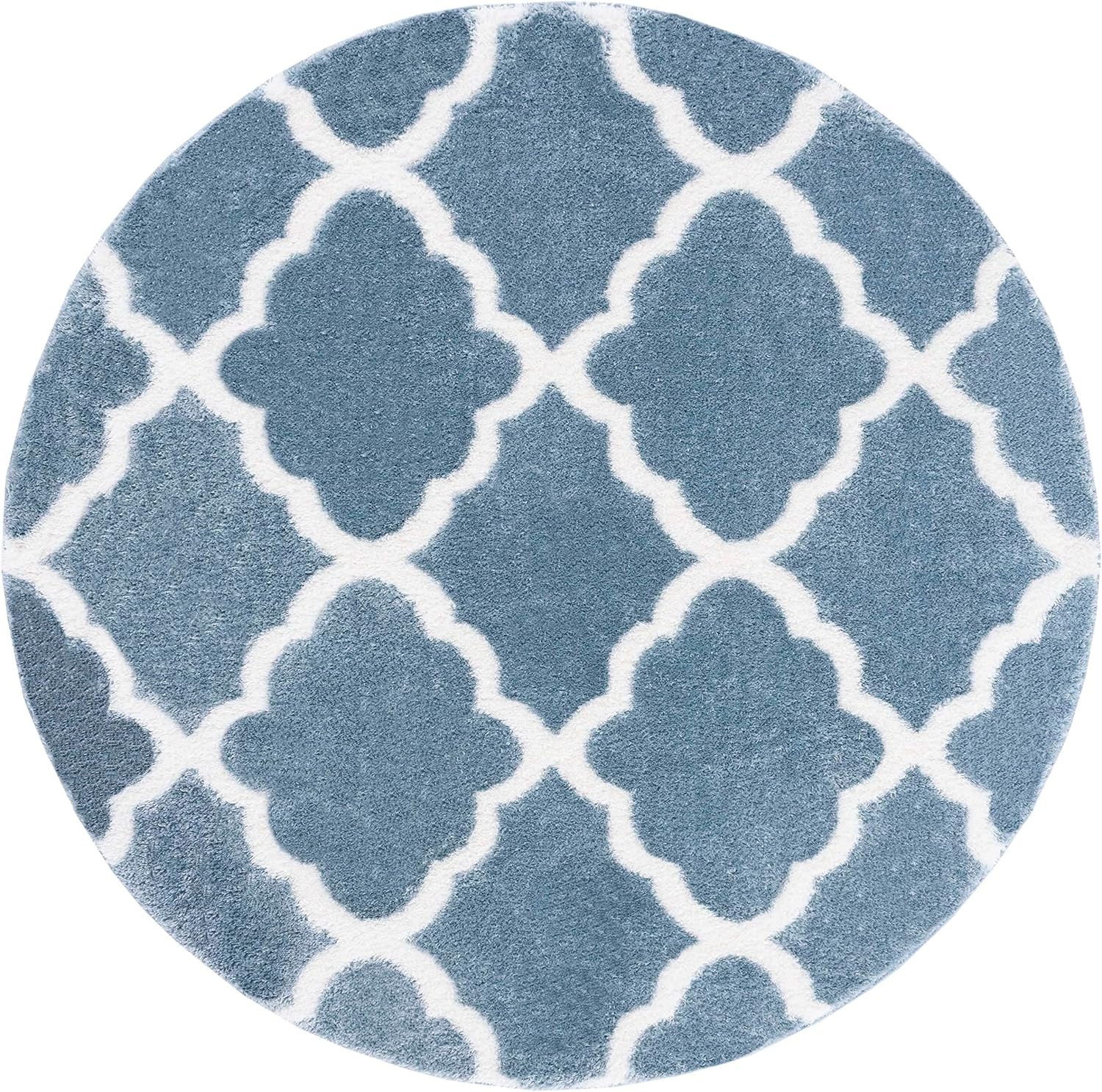 image:imageSAFAVIEH Tahoe Shag Collection Area Rug 9 x 12 Black amp White Trellis Design NonShedding amp Easy Care 12inch Thick Ideal for High Traffic Areas in Living Room Bedroom THO675ZBlueWhite
