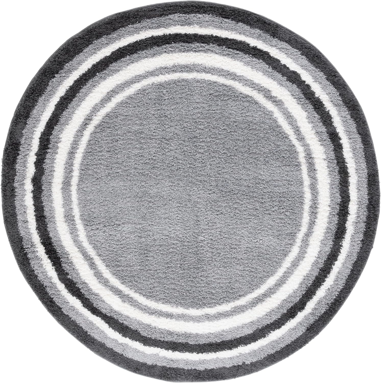 image:imageSafavieh Area Rug 8x10 Border amp Stripe Shag Collection Large Ivory amp Grey NonShedding amp Easy Cleaning Ultra Plush Thick Pile Ideal for Living Room Bedroom Dining Space BSP251FGreyBlack