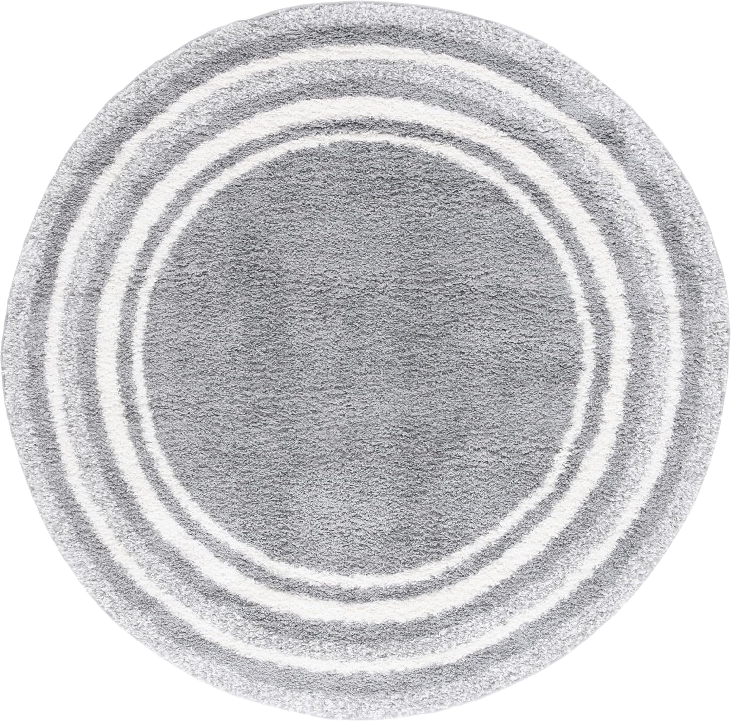 image:imageSafavieh Area Rug 8x10 Border amp Stripe Shag Collection Large Ivory amp Grey NonShedding amp Easy Cleaning Ultra Plush Thick Pile Ideal for Living Room Bedroom Dining Space BSP251FGreyIvory
